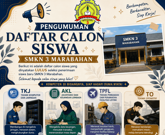 Pengumuman Daftar Calon Peserta Didik Baru 2026/2027